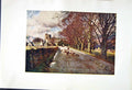 Antique Old Print *2577 1908 English Lakes Crosthwaite Church Keswick Cooper