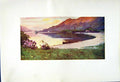 Old Antique Print *2587 1908 English Lakes Ullswater Silver Strand Cooper