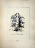 Original Old Antique Print *2620 1856 Cross Cornwall Brane Sancredd Blight