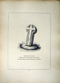 Old Antique Print *2628 1856 Cross Vellansajer St. Buryan Cornwall Blight