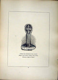 Old Antique Print *2633 1856 Cross Cornwall Churchyard Wall Lelant Christ