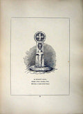Antique Old Print *2635 1856 Latin Cross Cornwall St. Michael'S Mount Blight
