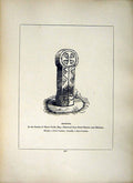 Antique Old Print *2636 1856 Cross Cornwall Helstone Glynn Grylls Gweal Mayow