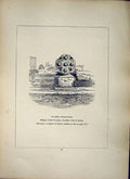 Original Old Antique Print *2639 1856 Cross St. Erth Churchyard Cornwall Blight