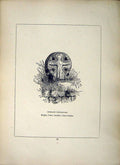Original Old Antique Print *2641 1856 Cross Phillack Churchyard Cornwall Blight