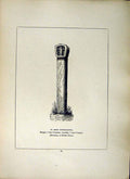 Old Antique Print *2647 1856 St. Erth Cross Church-Town Cornwall Blight