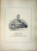 Old Antique Print *2654 1856 Church-Town St. Buryan Cross Cornwall Blight