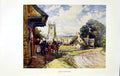 Old Vintage Print *2698 View Long Compton Horse Town C1922 Warwickshire