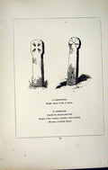 Old Antique Print *2730 C1858 Cornwall Cross Egloshayle Forrabury England