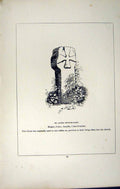 Old Antique Print *2732 C1858 Cross St. Agnes Churchyard Cornwall England