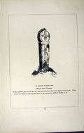 Antique Old Print *2737 C1858 Cross St. Dennis Churchyard Cornwall England