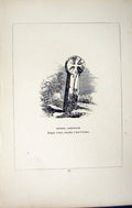 Antique Old Print *2752 C1858 Cross Deviock Cardynham Cornwall England Blight
