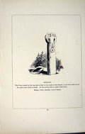 Antique Old Print *2755 C1858 Cross Church Stythians Cornwall England Blight