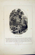 Old Antique Print *2781 C1858 Cornwall Holy-Well Cardynham England Blight