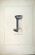 Original Old Antique Print *2799 C1858 Piscina Bodmin Church Cornwall