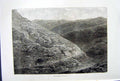 Antique Old Print *2814 C1890 Palestine View Wilderness Judaea Donkeys Hills