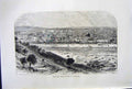 Antique Old Print *2819 C1890 Palestine View Jerusalem Mount Olives Houses