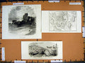 Antique Old Print *2847 C1890 Palestine Jerusalem Ruins Caesarea Mount Olives