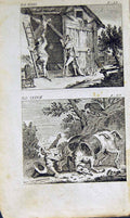 Old Antique Print *2876 1805 Mary Ann Adams Fables Pythagorus Countryman