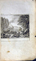 Original Old Antique Print *2882 1805 Mary Ann Adams Fables Hare Friends