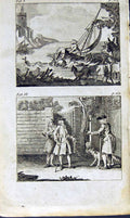 Old Antique Print *2884 1805 Mary Ann Adams Fables Bear Boat Squire Cur