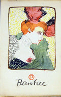 Original Old Vintage Print *2905 Toulouse-Lautrec Marx C1952 Colour Lady Woman