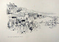 Antique Print *2914 C1920 Bournemouth East Undercliff Drive Woollard Sketch