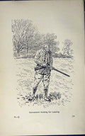 Antique Old Print *2942 Hunting Sport Gun 1889 Art Shooting Charles Lancaster
