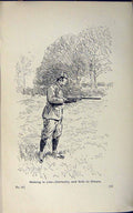 Old Print Ref.817 1889 Art Shooting Charles Lancaster Hunting Sport Birds