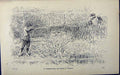 Old Print Ref.818 1889 Art Shooting Charles Lancaster Hunting Sport Birds