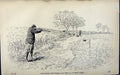 Antique Print *2948 Hunting Birds Sport 1889 Art Shooting Charles Lancaster
