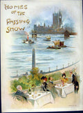Old Antique Print *2974 1900 Dudley Harvey Colour London Public Dinners