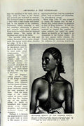 Original Old Vintage Print C1920 Girl Tigre Butteres Negroid Abuna Addis Abbaba