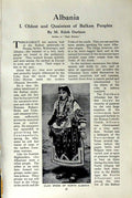 Original Old Vintage Print C1920 Albania Clan Dress Fighting-Men Moslem Balkans