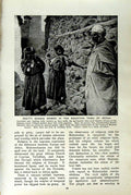 Original Old Vintage Print C1920 Shawia Women Town Menaa Camel Boy Algeria 20th