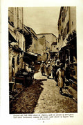 Original Old Vintage Print C1920 Sidi Okba Algiers Natives Fountain Girl Africa
