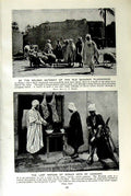Original Old Vintage Print C1920 Gen Gateway Saharan Plunderers Biskra Cookery