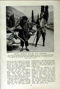 Old Vintage Print C1920 Pyrenean Tramp Tobacco Annam Festival Pantomime 20th