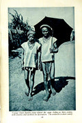 Original Old Vintage Print C1920 Cham Dandies Girls Umbrella Annamese Woman