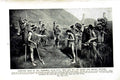 Original Old Vintage Print C1920 Marching Band Moi Tribesman Food Warriors 20th