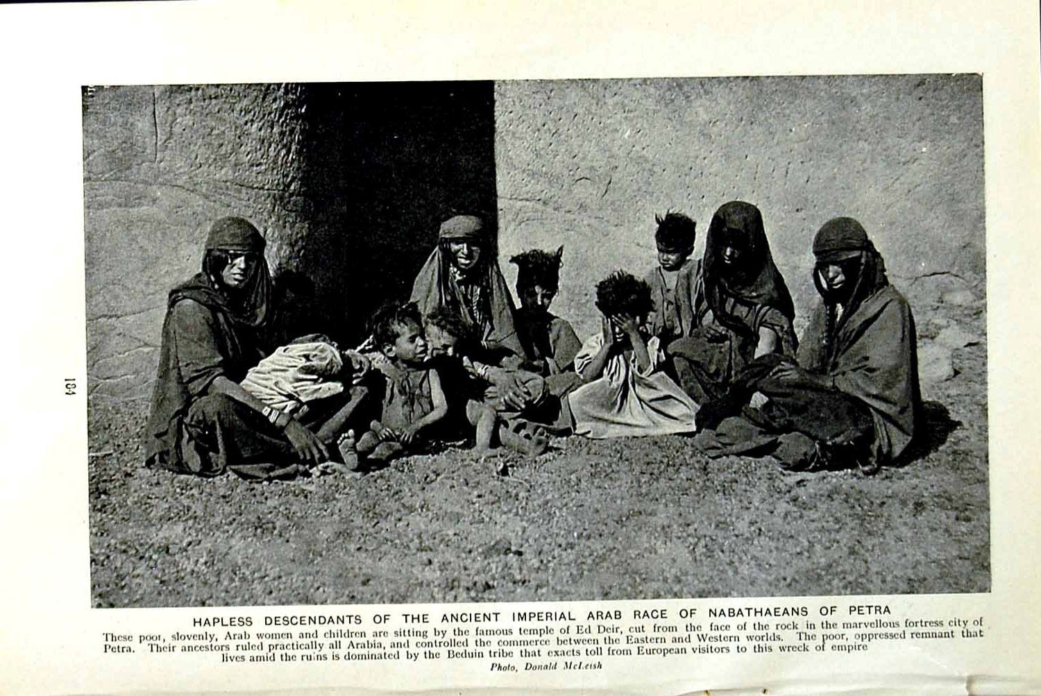 Original Old Vintage Print C1920 Ancient Imperial Arab Race Nabathaeans Petra