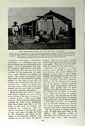 Old Vintage Print C1920 Dwelling Place Italian Colono Argentine Casuchas 20th