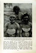 Original Old Vintage Print C1920 Blackfellow Chiefs King Noosa Brown Australia