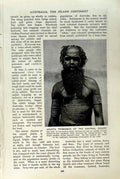 Old Vintage Print C1920 Australia Arunta Tribesman Makka-Tira Fire-Making 20th