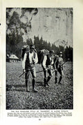 Old Vintage Print C1920 Packmen Shoulder Transport Alpine Byways Austria 20th