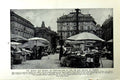 Original Old Vintage Print C1920 Market Fruit Sellers Am HSquare Vienna 20th