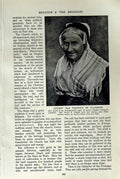 Original Old Vintage Print C1920 Belgium Fishwife Flanders Virgin Mother Infant