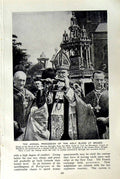 Original Old Vintage Print C1920 Holy Blood Bruges Count Flanders Choir Angels