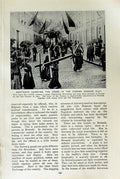 Original Old Vintage Print C1920 Penitents Cross Furnes Passion Belgium Rosary
