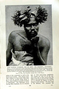Original Old Vintage Print C1920 King Manziga Avungura Congo Zande Woman 20th